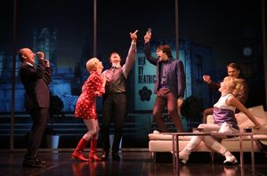 Stephen DeRosa as Leo, Ariana Venturi as Higgy, Bryan Fenkart as Claude, James Barry as Pedro, Keira Naughton as Ulcie, and James Lloyd Reynolds as Anton @ BroadwayWorld Stephen DeRosa as Leo, Ariana Venturi as Higgy, Bryan Fenkart as Claude, James Barry Photo