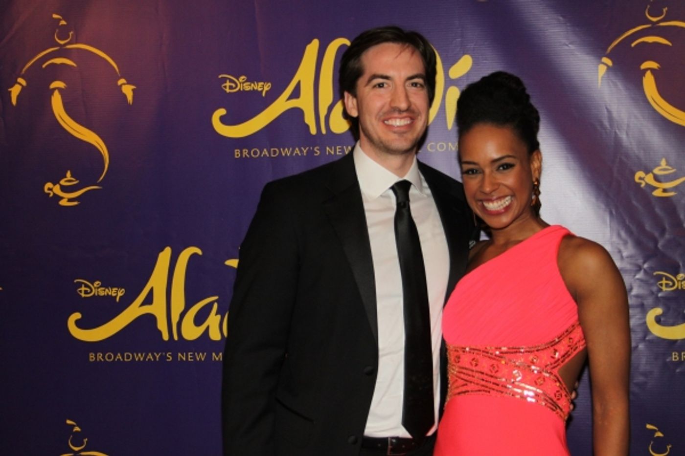 Photo Coverage: ALADDIN Cast Celebrates a Shining, Shimmering, Splendid Opening Night!  Image