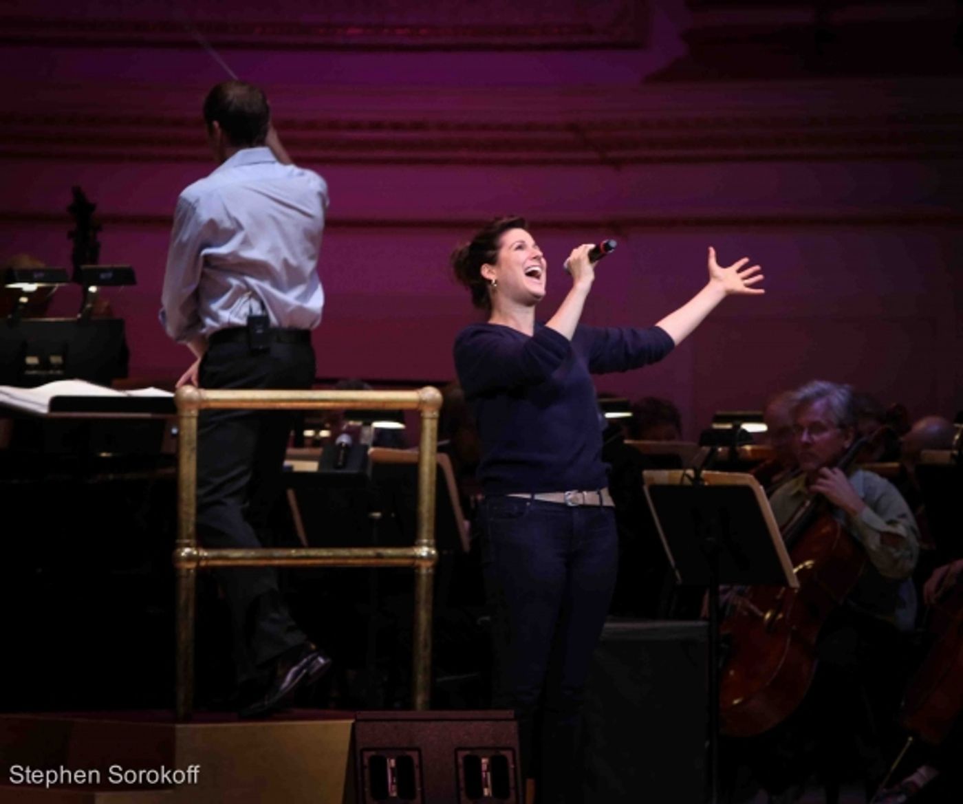 Photo Coverage: In Rehearsal with the NY Pops and Stephanie J. Block! Photo Coverage: In Rehearsal with the NY Pops and Stephanie J. Block! Image
