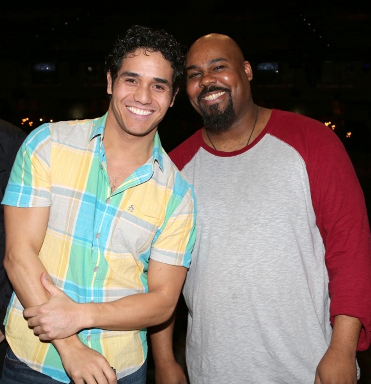 Adam Jacobs and James Monroe Iglehart  at 