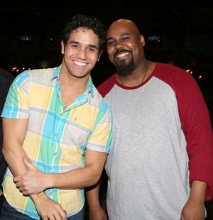 Adam Jacobs and James Monroe Iglehart  Photo