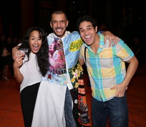 Courtney Reed, Dennis Stowe and Adam Jacobs @ BroadwayWorld Courtney Reed, Dennis Stowe and Adam Jacobs Photo