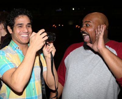 Adam Jacobs and James Monroe Iglehart  Photo