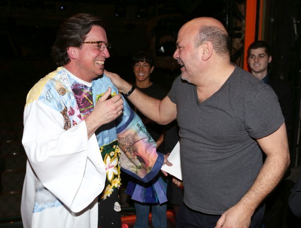 Stacey Todd Holt from ''Rocky'' and director Casey Nicholaw Photo