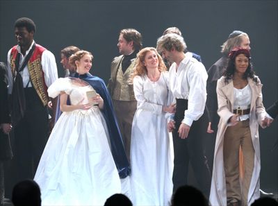 Samantha Hill, Caissie Levy, Ramin Karimloo, Nikki M. James and Company  Photo
