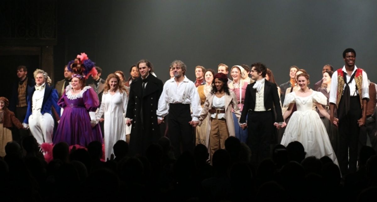 Cliff Saunders, Keala Settle, Caissie Levy, Will Swenson, Ramin Karimloo, Nikki M. James, Andy Mientus, Samantha Hill, Kyle Scatliffe and Company  at 