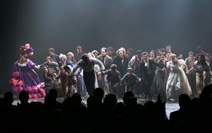 Keala Settle, Cliff Saunders, Caissie Levy, Ramin Karimloo, Will Swenson, Kyle Scatliffe, Andy Mientus, Samantha Hill, Nikki M. James, and Company @ BroadwayWorld Keala Settle, Cliff Saunders, Caissie Levy, Ramin Karimloo, Will Swenson, Kyle Scatli Photo