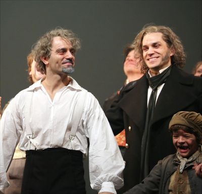 Ramin Karimloo, Will Swenson and Gaten Matarazzo  Photo