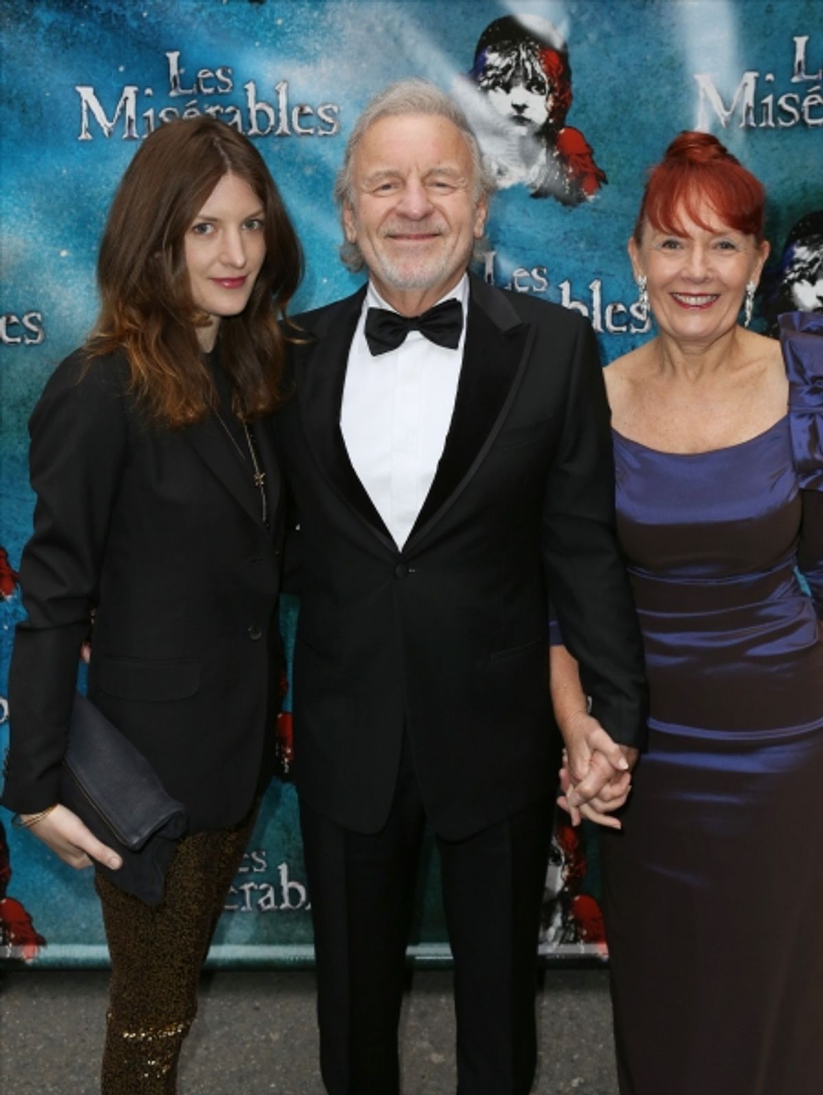Sarah Wilkinson, Colm Wilkinson and wife Deidre Wilkinson at 