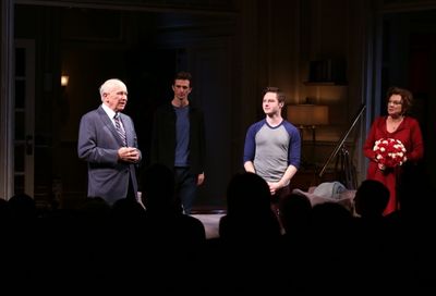 Director Sheryl Kaller, Playwright Terrence McNally, Frederick Weller, Bobby Steggert Photo