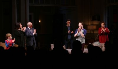 Grayson Taylor, Director Sheryl Kaller, Playwright Terrence McNally, Frederick Weller Photo