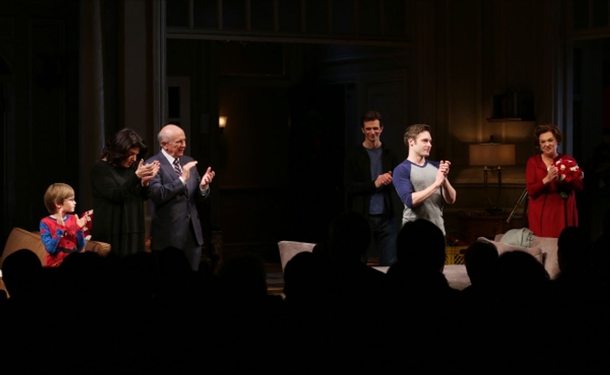 Grayson Taylor, Director Sheryl Kaller, Playwright Terrence McNally, Frederick Weller, Bobby Steggert and Tyne Daly  at 
