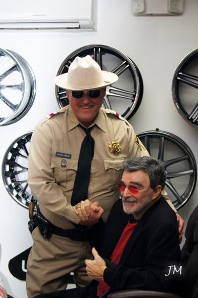 Dave Betz and Burt Reynolds. Photo by Jessica McKinney. Photo
