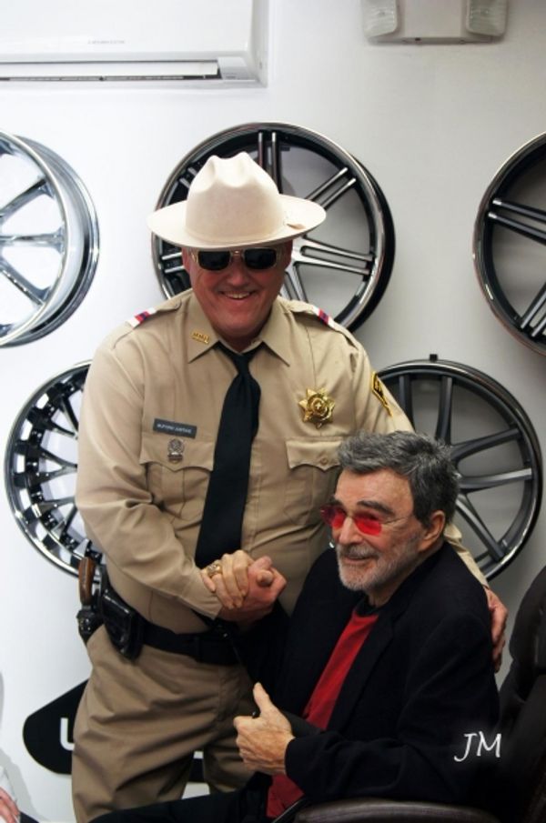 Dave Betz and Burt Reynolds. Photo by Jessica McKinney. Photo