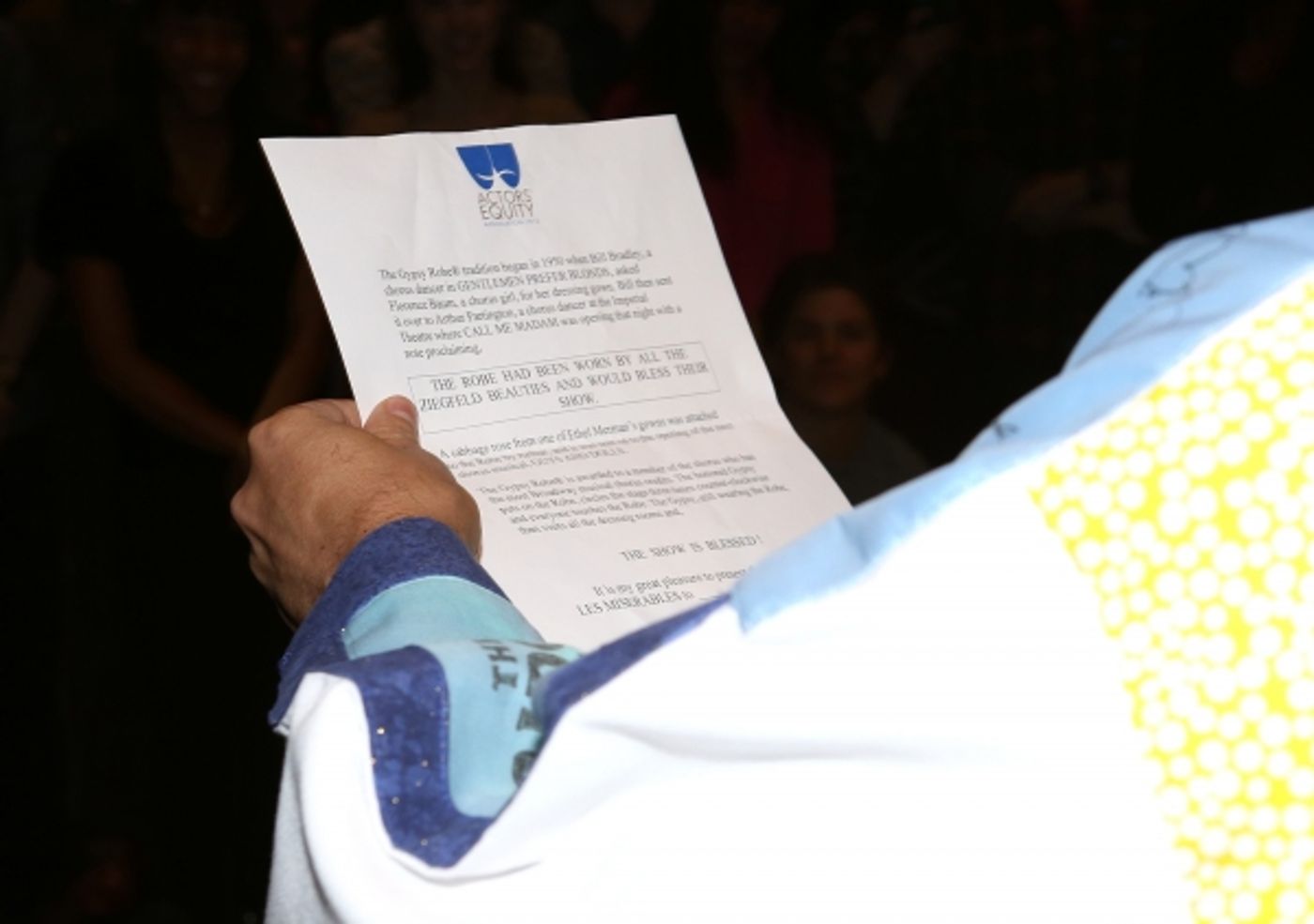 Exclusive Photo Coverage: Inside the LES MISERABLES Gypsy Robe Ceremony! Exclusive Photo Coverage: Inside the LES MISERABLES Gypsy Robe Ceremony! Image