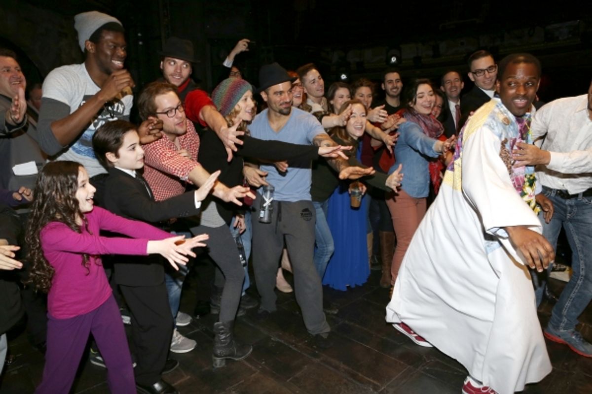  Arbender J. Robinson with Caissie Levy, Ramin Karimloo and Company  at 