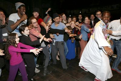  Arbender J. Robinson with Caissie Levy, Ramin Karimloo and Company  Photo