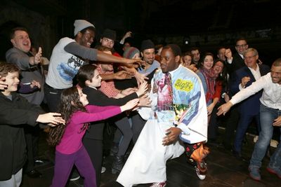  Arbender J. Robinson with Caissie Levy, Ramin Karimloo and Company  Photo