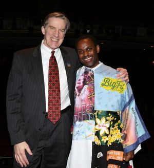 AEA President Nick Wyman with Arbender J. Robinson @ BroadwayWorld AEA President Nick Wyman with Arbender J. Robinson Photo