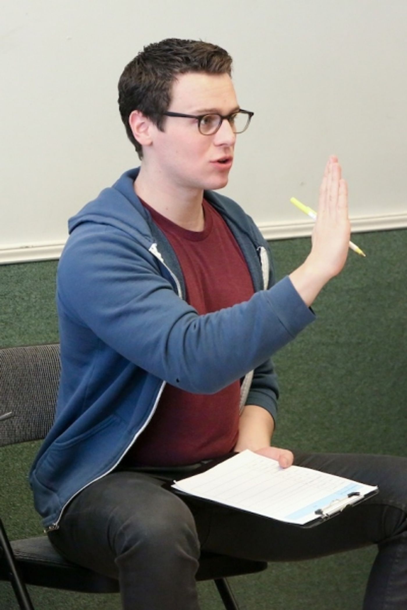 Photo Flash: Jonathan Groff Teaches Broadway Workshop Masterclass in NYC  Image