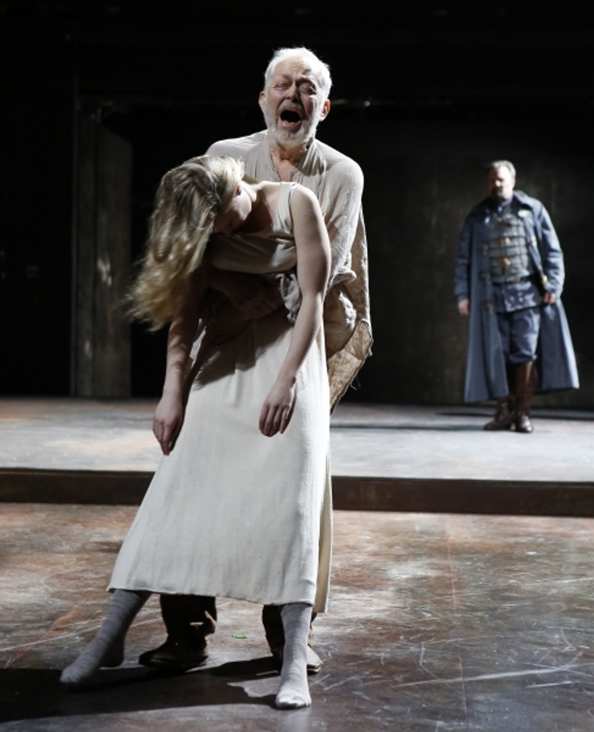 Lilly Englert, Michael Pennington and Graham Winton at 