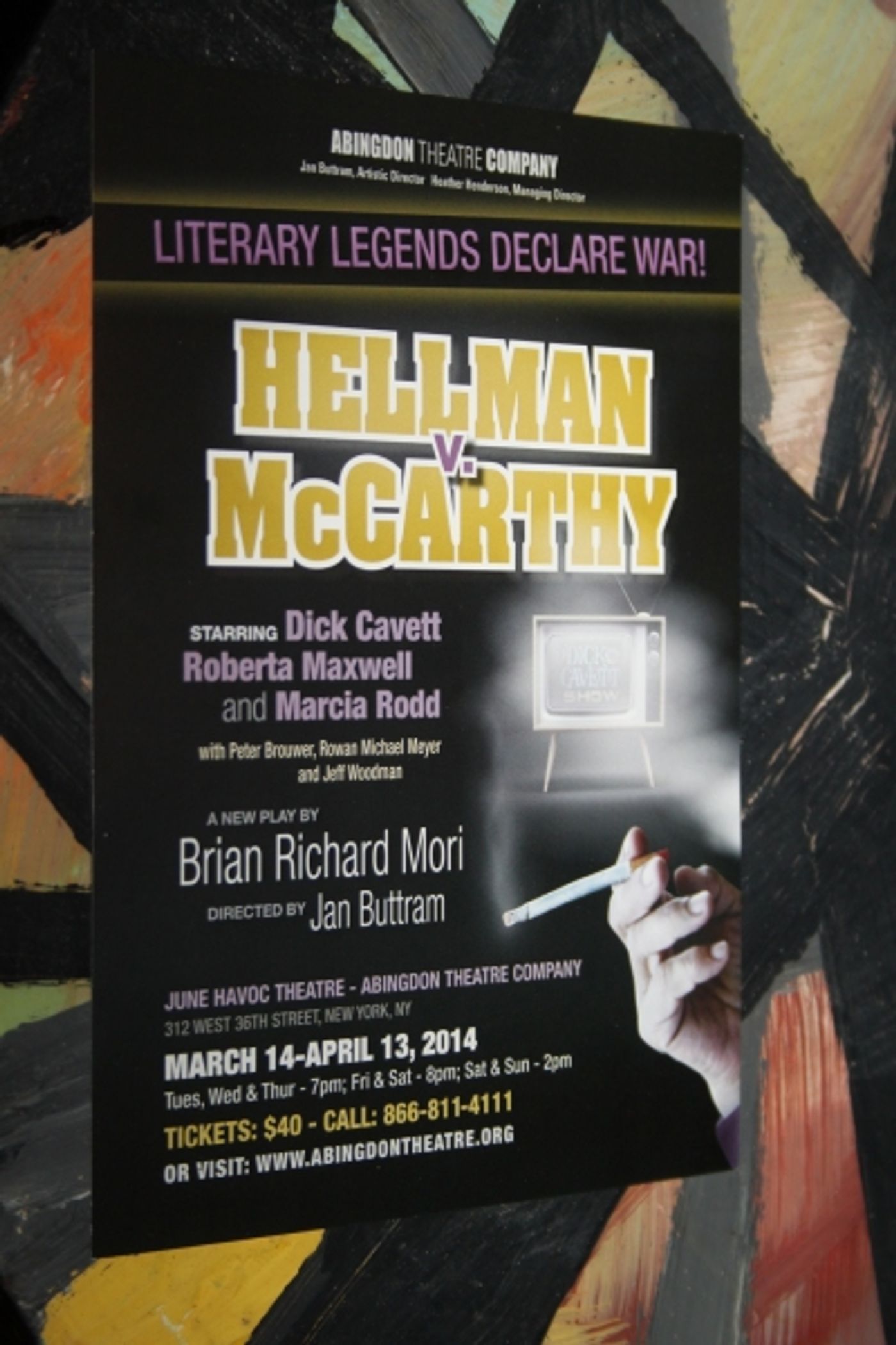 Photo Coverage: Inside Opening Night of Abingdon Theatre Company's HELLMAN V. McCARTHY  Image