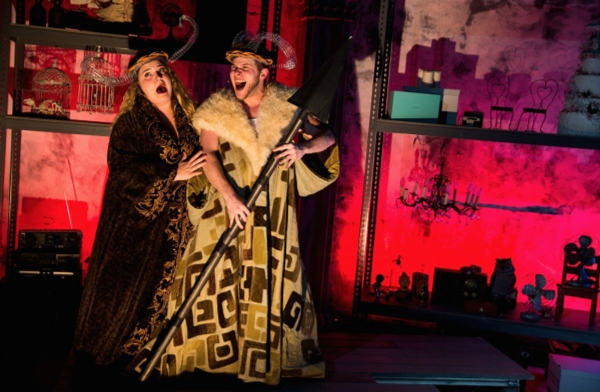 Bonnie Milligan, F. Michael Haynie at 