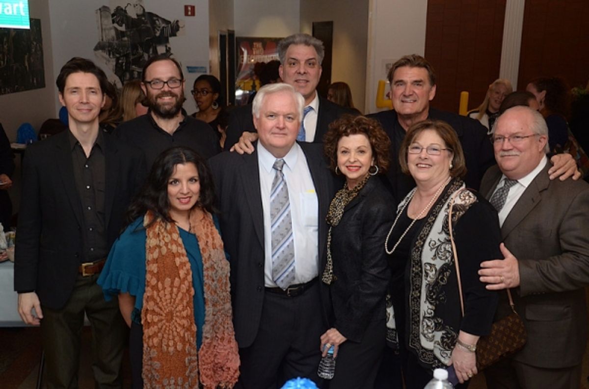 Wade Phillips (center) with family and friends at 