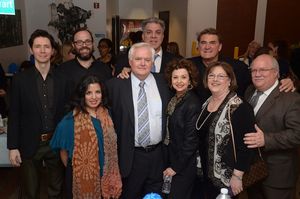 Wade Phillips (center) with family and friends Photo