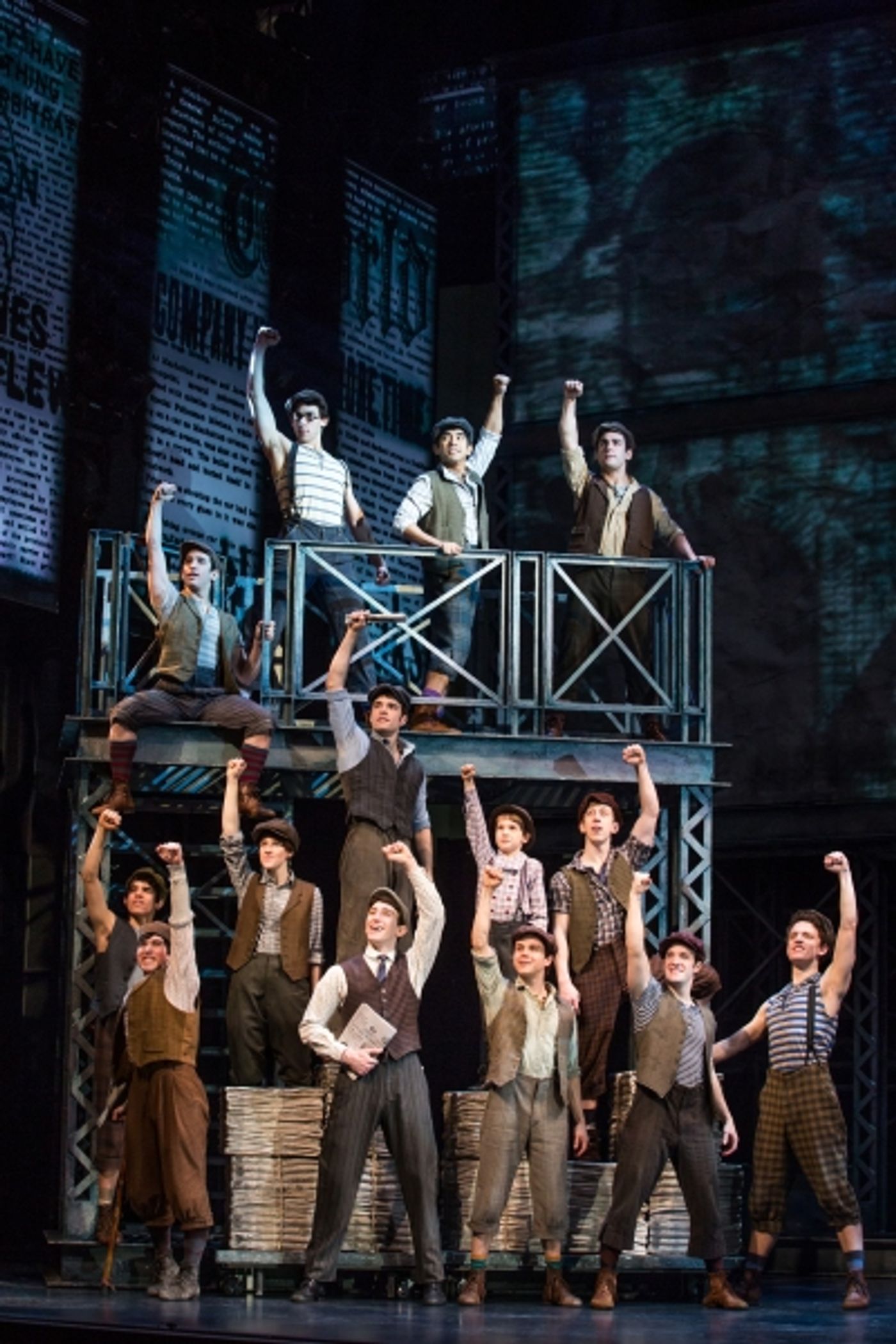 Photo Flash: First Look at Liana Hunt and Corey Cott & More in NEWSIES!  Image