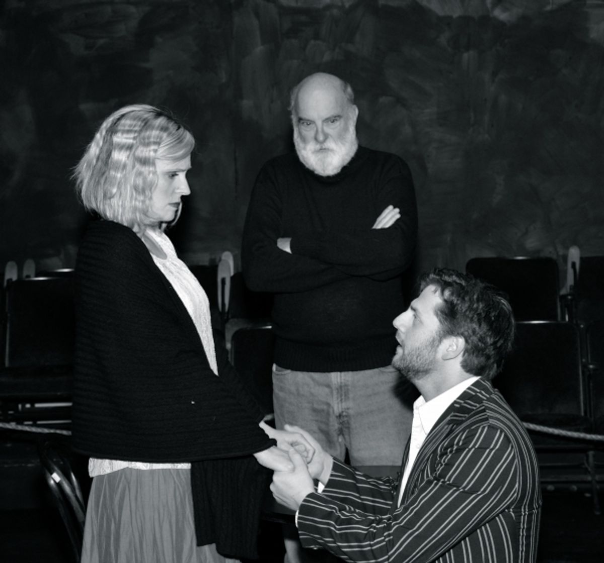 Mat (Brian Heaton), Anna (Kelly Walker), Chris (Carl Masterson) at 