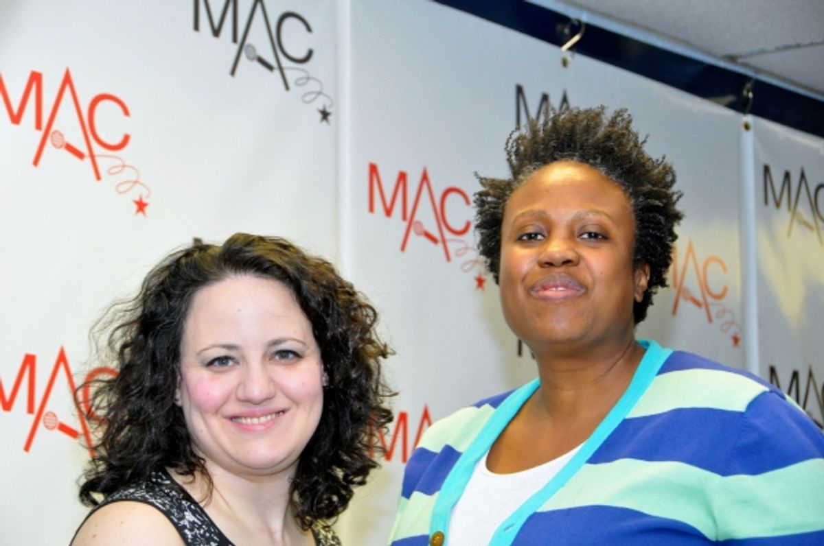 Amy Wolk (Stage Manager) and Karen Thompson at 