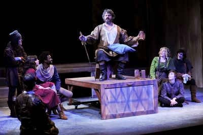 Matthew Lewis Johnson (Falstaff) and the cast of Henry IV: Parts 1&2 Photo