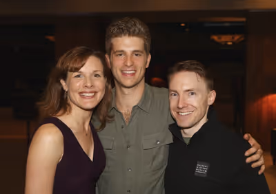 Cast members Victoria Strong, Jonah Platt and Mark Whitten Photo