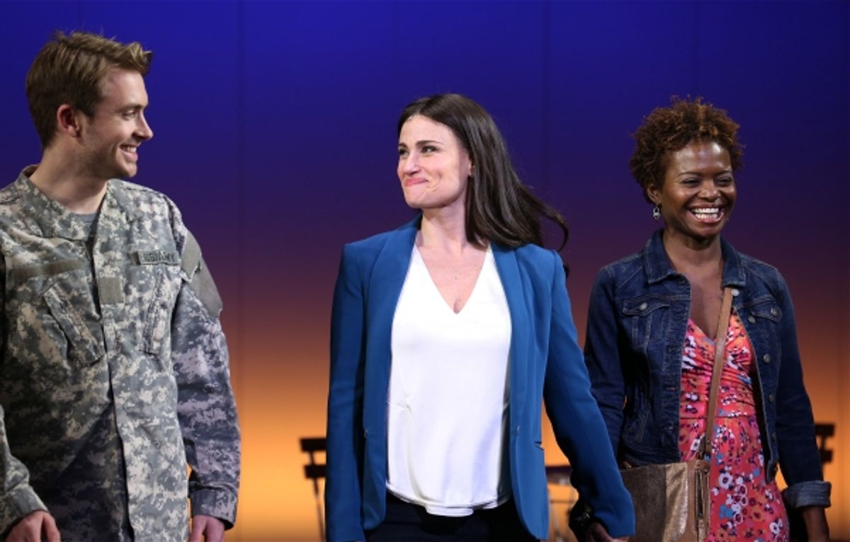  James Snyder, Idina Menzel and LaChanze  at 
