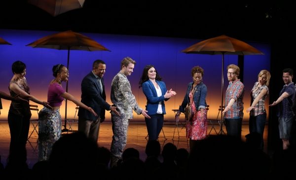Ann Sanders, Tamika Lawrence, Jerry Dixon, James Snyder, Idina Menzel, LaChanze, Anth Photo
