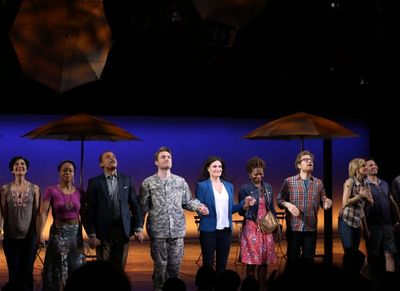 Ann Sanders, Tamika Lawrence, Jerry Dixon, James Snyder, Idina Menzel, LaChanze, Anth Photo