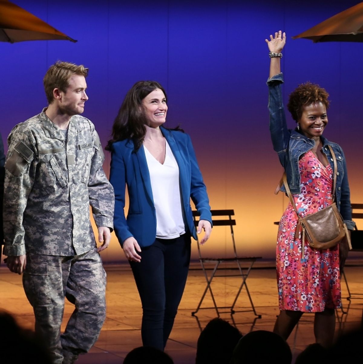 James Snyder, Idina Menzel and LaChanze  at 
