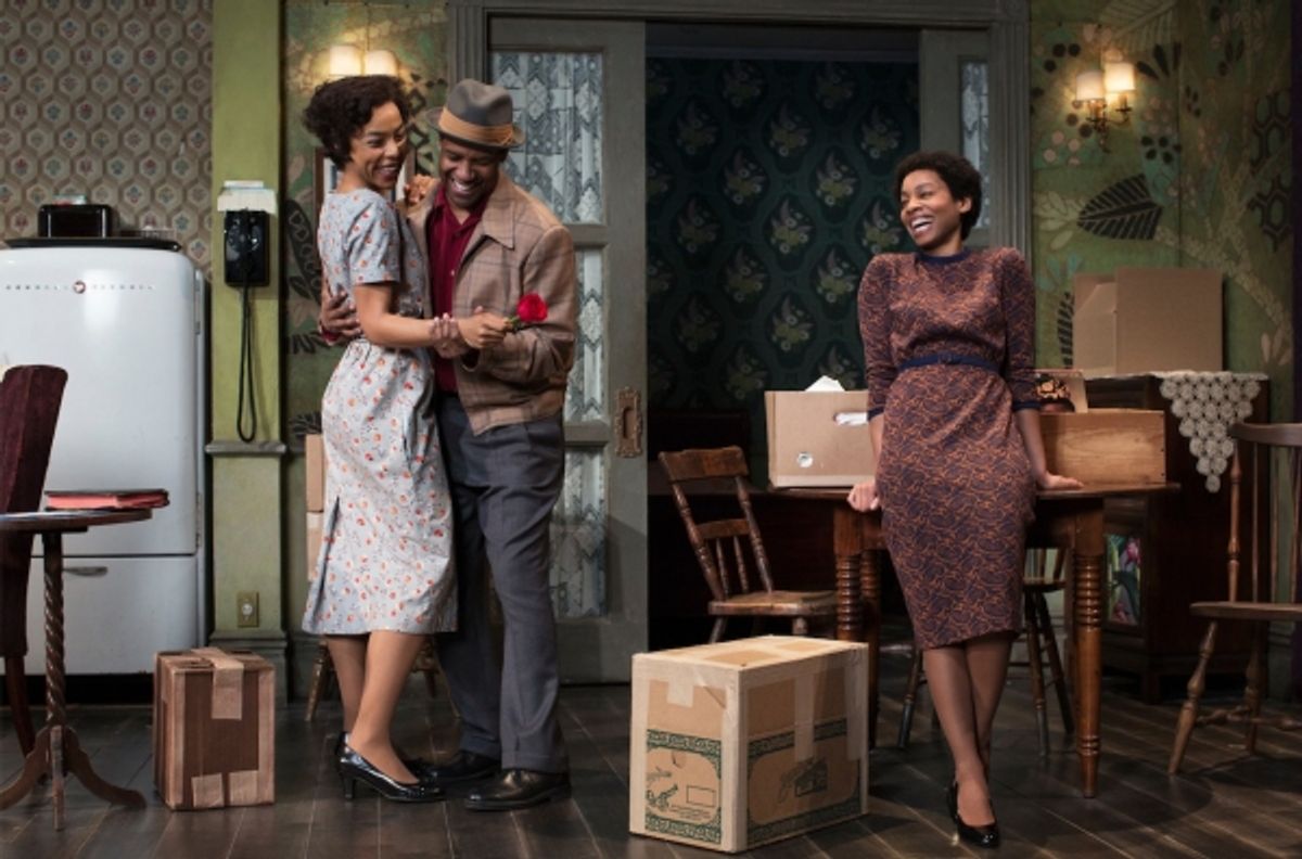 Sophie Okonedo, Denzel Washington and Anika Noni Rose at 