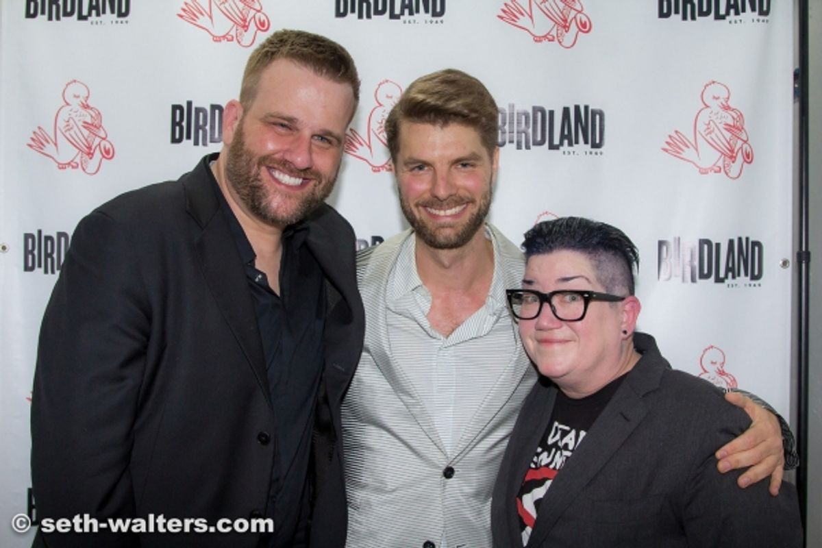 Stephen Wallem, Lance Horne, Lea DeLaria at 