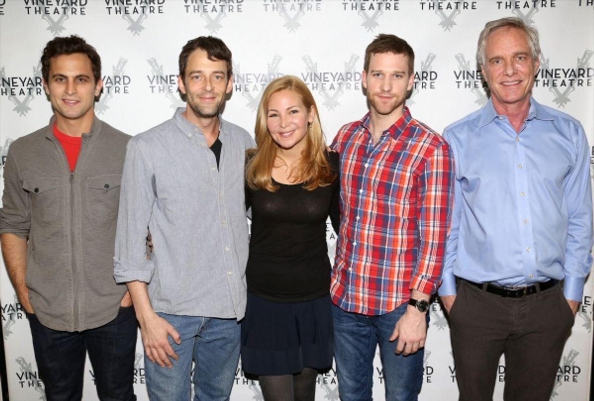 Matt Dellapina, Ken Barnett, Jennifer Westfeldt, Matt Dickson and Richard Bekins at 