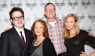 Playwright Nicky Silver, Linda Lavin, Director Mark Brokaw and Jennifer Westfeldt Photo