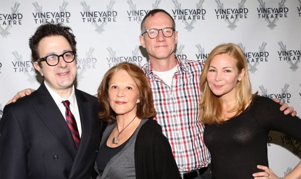 Playwright Nicky Silver, Linda Lavin, Director Mark Brokaw and Jennifer Westfeldt Photo