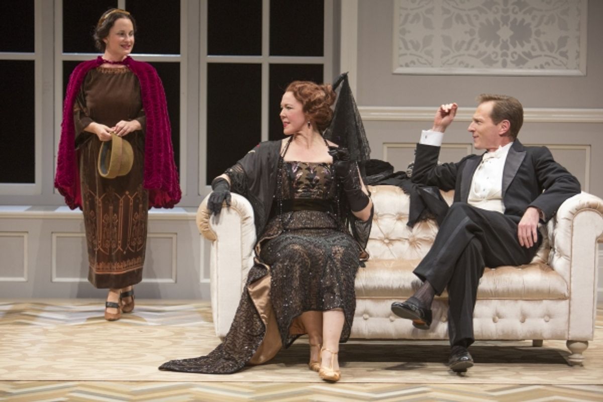 Morgan Hallett as Madge Conway, Kim Martin-Cotten as Mrs. Conway, and Leo Marks as Gerald Thornton  at 