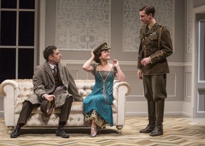 Max Gordon Moore as Ernest Beevers, Rose Hemingway as Hazel Conway, and Lee Aaron Ros Photo