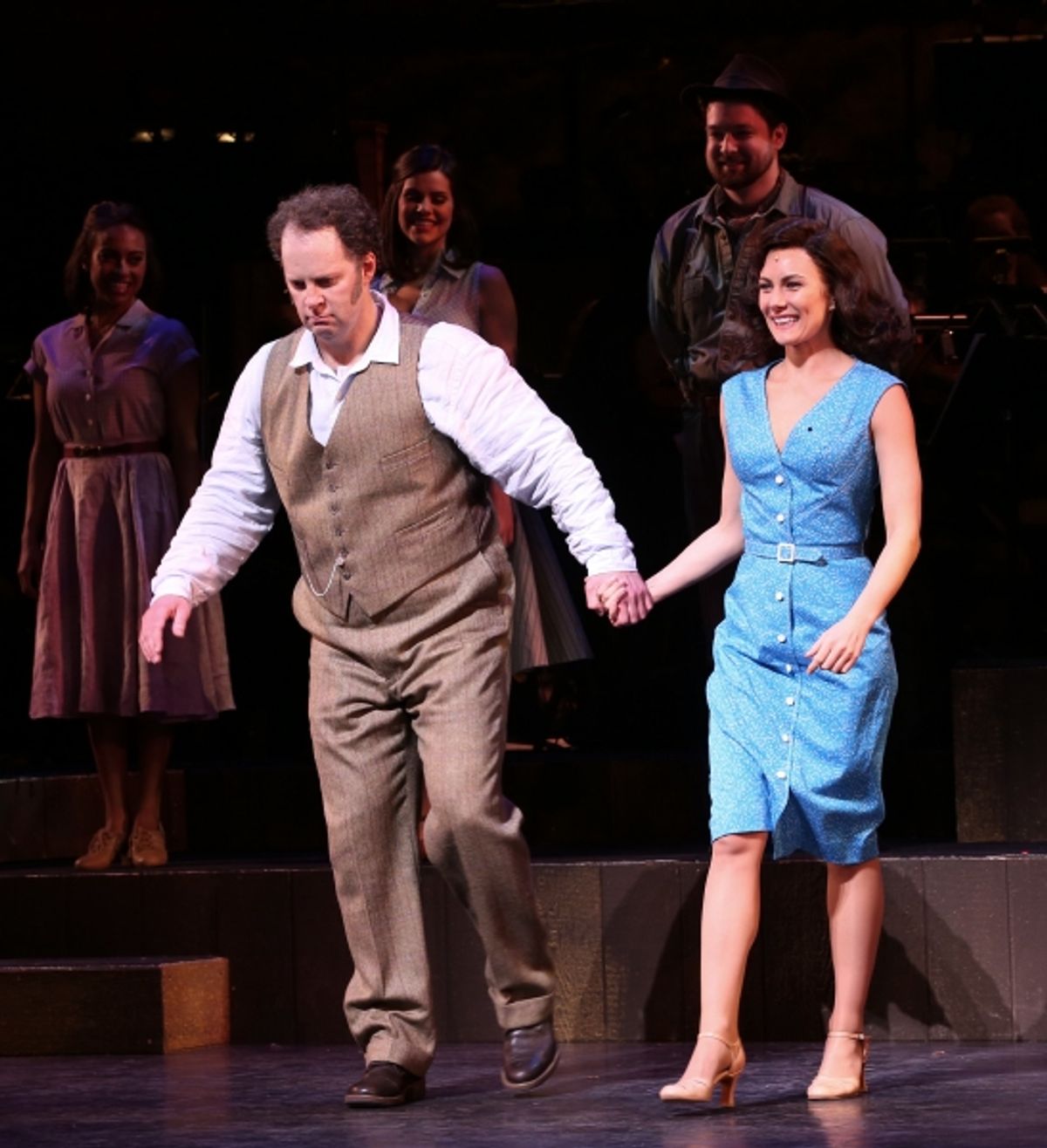 Shuler Hensley and Laura Benanti  at 