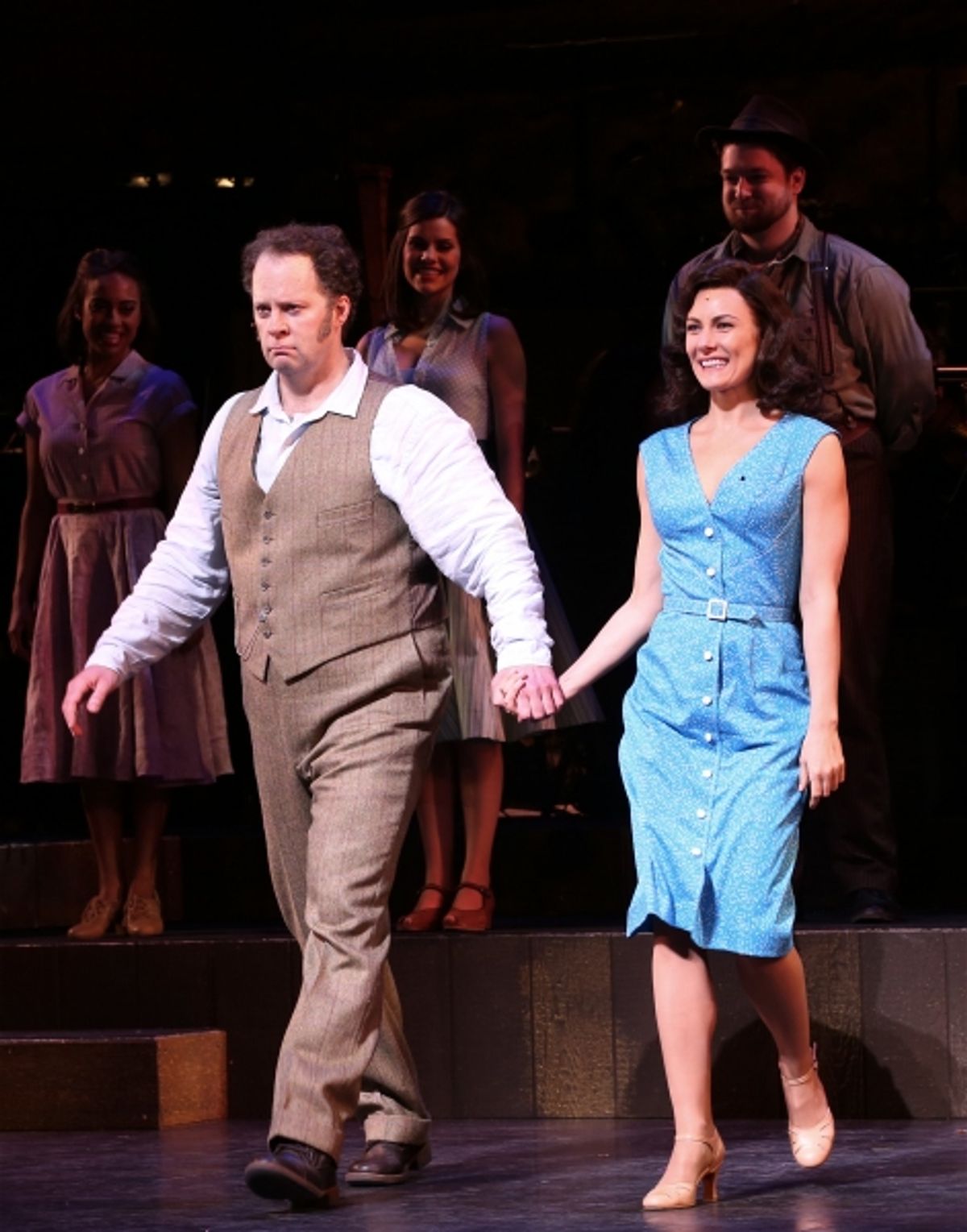 Shuler Hensley and Laura Benanti  at 