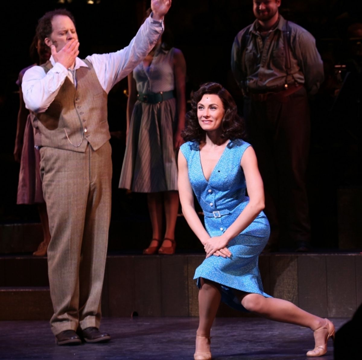 Shuler Hensley and Laura Benanti  at 