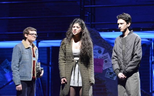 Mark (Michael Ell), Mimi (Ava Gallo) and Benny (Dan Satter) in Goodbye Love Photo