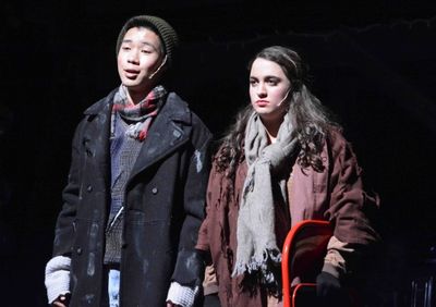 Will Sun and Sydney Sheehan singing Christmas Bells Photo